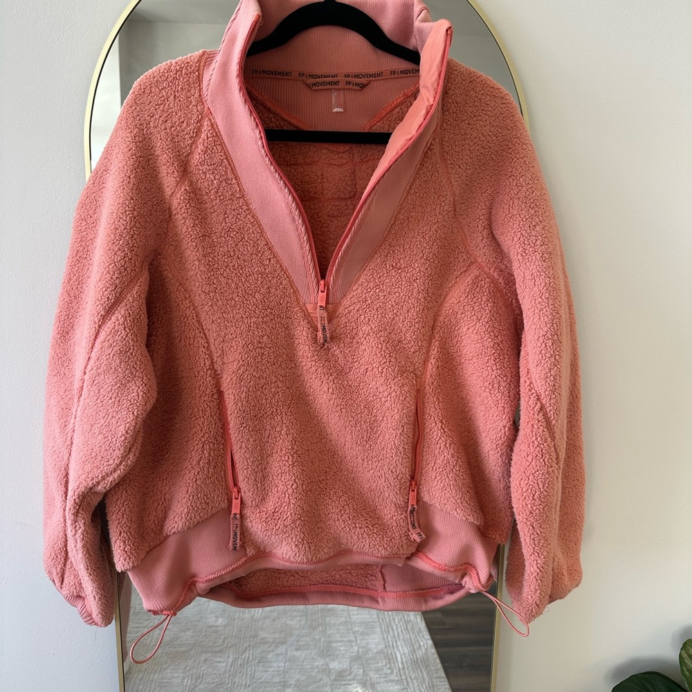 Free People Ready Set Rib Fleece Pullover